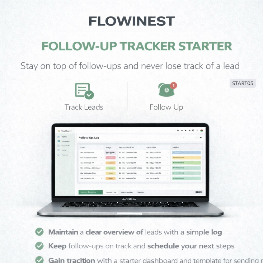 START05 — Follow-Up Tracker Starter