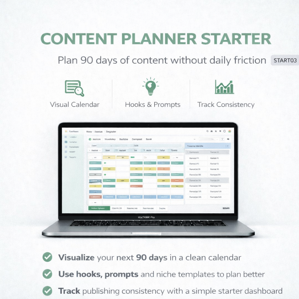 START03 — Content Planner Starter