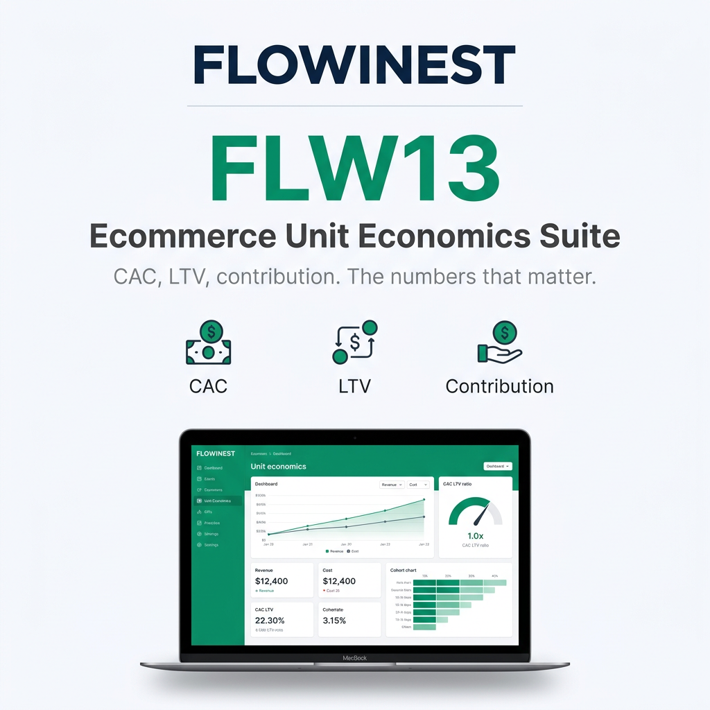 FLW13 — Ecommerce Unit Economics Suite